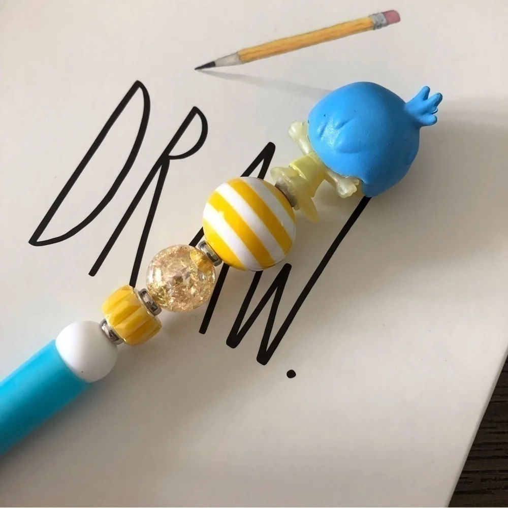 Disney Doorables: Inside Out: Joy handmade beaded pen